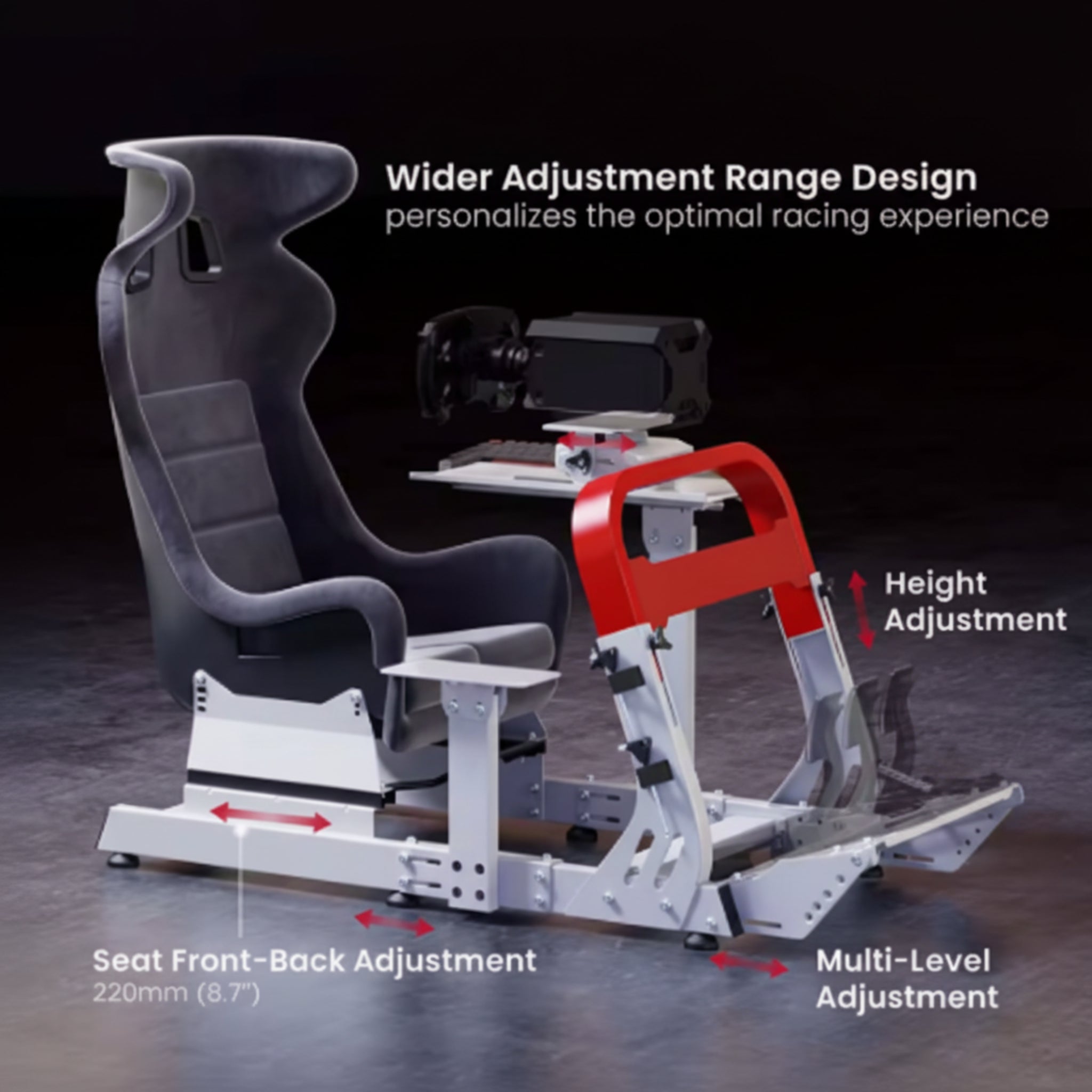 ApexDrive Triple-Screen Racing Simulator Cockpit